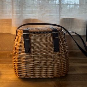 European | French Girl Basket Crossbody | Creel Basket